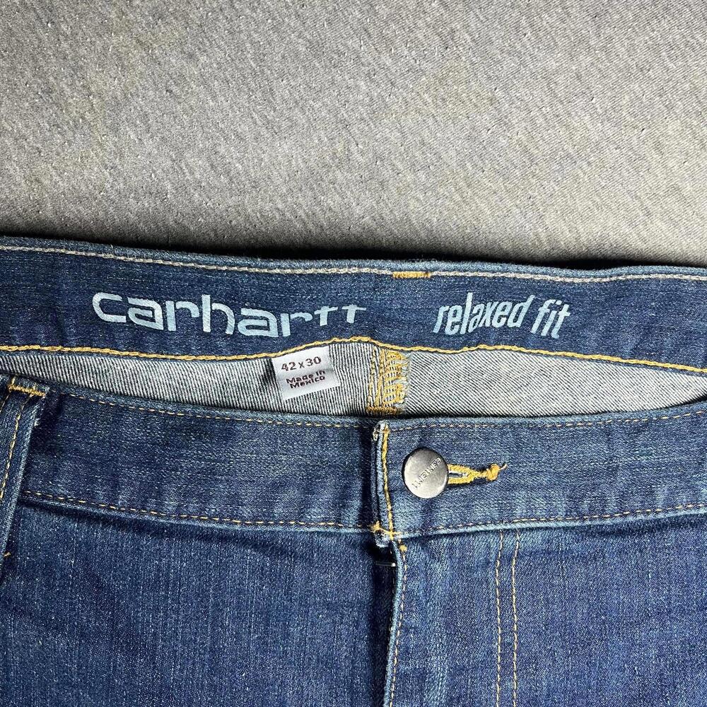 Carhartt Relaxed Fit Men's Jeans Waist 42, Length 30 work pants casual jeans - Picture 3 of 7